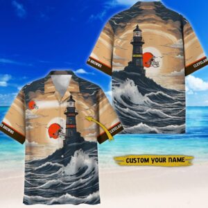 Cleveland Browns NFL Hawaiian Shirt Summer Shirt Custom Your Name HSW1227