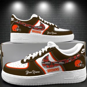 Cleveland Browns Personalized Air Force 1 Shoes AF1 Limited Sneakers Custom Name WAF10308