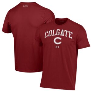 Colgate Raiders Under Armour Arch Over Performance T-Shirt - Maroon