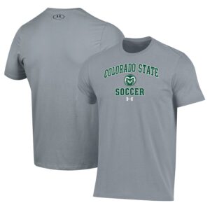 Colorado State Rams Under Armour Soccer Arch Over Performance T-Shirt - Gray