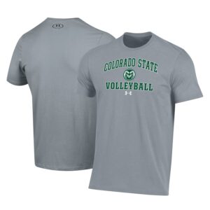 Colorado State Rams Under Armour Volleyball Arch Over Performance T-Shirt - Gray