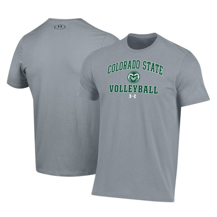 Colorado State Rams Under Armour Volleyball Arch Over Performance T-Shirt - Gray