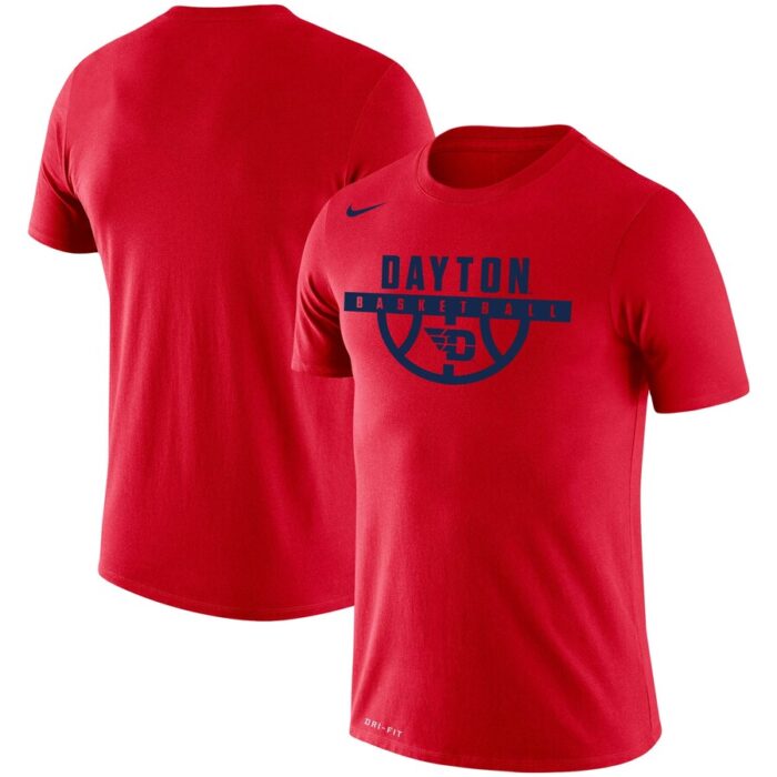 Dayton Flyers Basketball Drop Legend Performance T-Shirt - Red