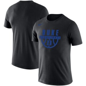 Duke Blue Devils Basketball Drop Legend Performance T-Shirt - Black