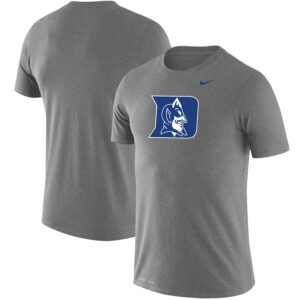 Duke Blue Devils School Logo Legend Performance T-Shirt - Heathered Gray