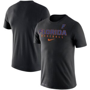 Florida Gators Baseball Legend Slim Fit Performance T-Shirt - Black
