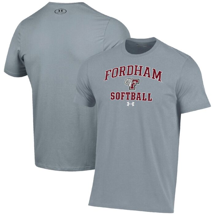 Fordham Rams Under Armour Arch Softball Performance T-Shirt - Gray