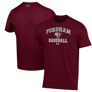 Fordham Rams Under Armour Baseball Performance T-Shirt - Maroon