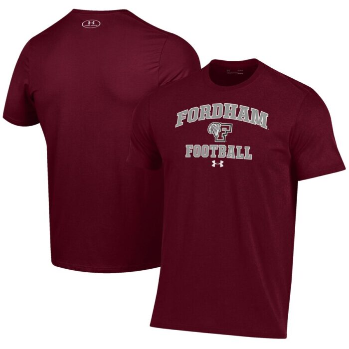 Fordham Rams Under Armour Football Performance T-Shirt - Maroon