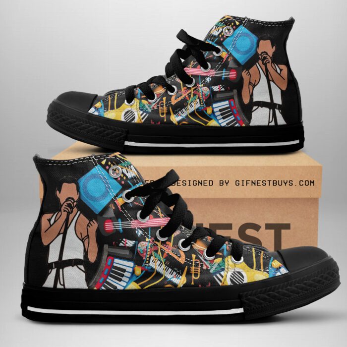 Freddie Mercury High Top Canvas Shoes GHT1039