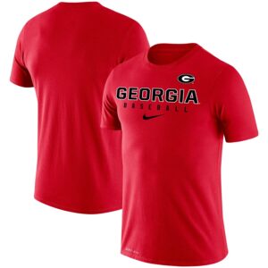 Georgia Bulldogs Baseball Legend Slim Fit Performance T-Shirt - Red