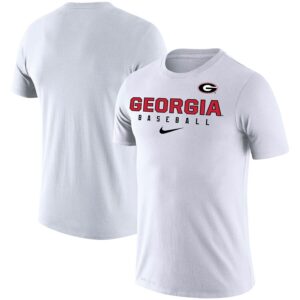 Georgia Bulldogs Baseball Legend Slim Fit Performance T-Shirt - White