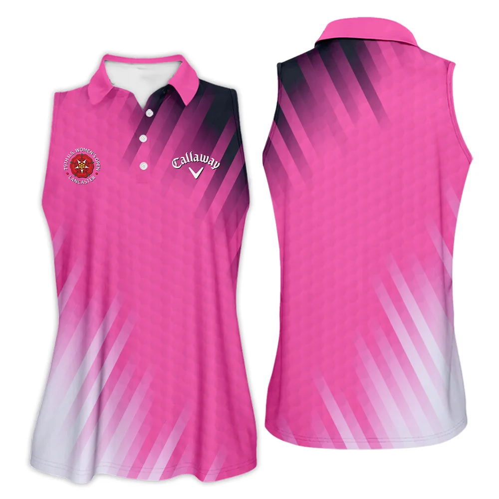 Golf 79th U.S. Women's Open Lancaster Callaway Sleeveless Polo Shirt Pink Color Sleeveless Polo Shirt