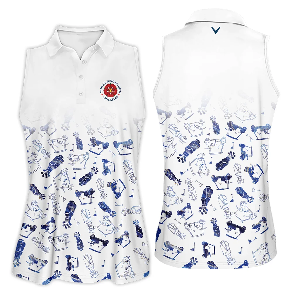 Golf Icon Abstract Pattern 79th U.S. Women's Open Lancaster Callaway Sleeveless Polo Shirt