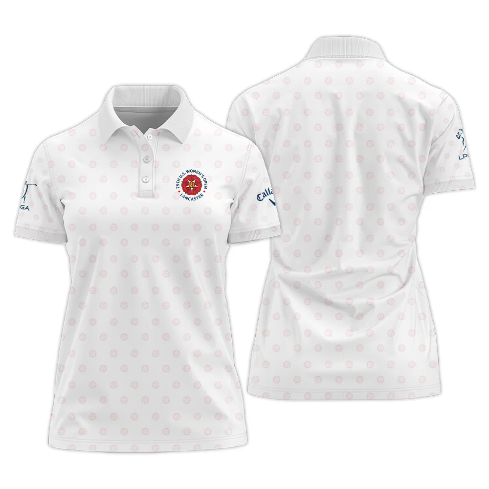 Golf Pattern 79th U.S. Women's Open Lancaster Callaway Polo Shirt White Color Polo Shirt