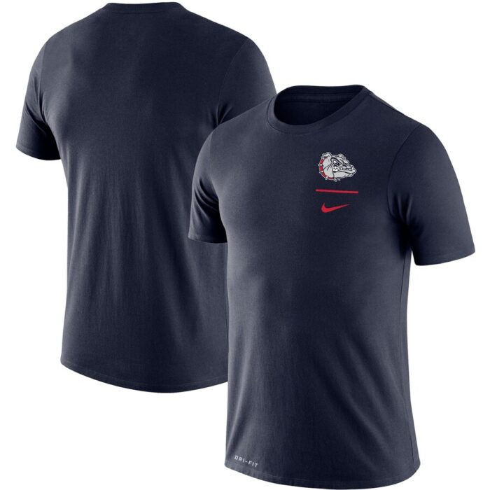 Gonzaga Bulldogs Logo Stack Legend Performance T-Shirt - Navy