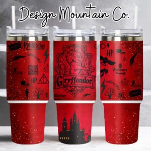 Gryffindor Harry Potter Movies Custom Stanley Quencher 40oz Stainless Steel Tumbler MST10456