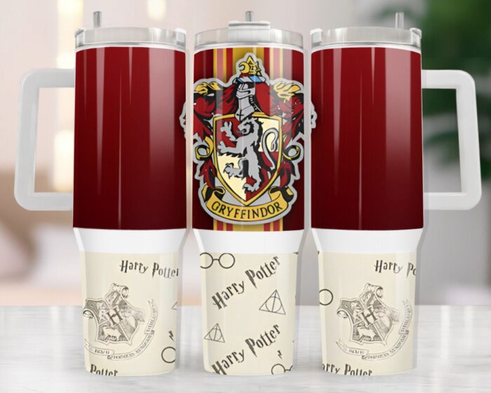 Gryffindor House Harry Potter Movies Custom Stanley Quencher 40oz Stainless Steel Tumbler MST8919