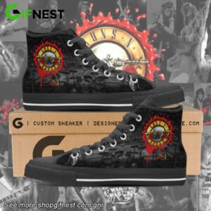 Guns N' Roses High Top Canvas Shoes  GHT1024