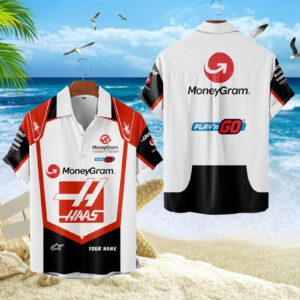 Haas F1 Team  Hawaii Shirt Summer Shirt