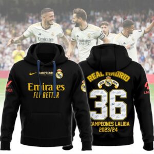 Hala Real Madrid 36 Campeones Final Champion Trophy 2024 Unisex 3D Hoodie For Fans HRM1003
