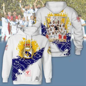 Hala Real Madrid 36 Campeones Final Champion Trophy 2024 Unisex 3D Hoodie For Fans HRM1005