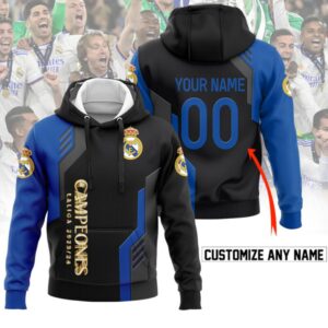 Hala Real Madrid 36 Campeones Final Champion Trophy 2024 Unisex 3D Hoodie For Fans HRM1007