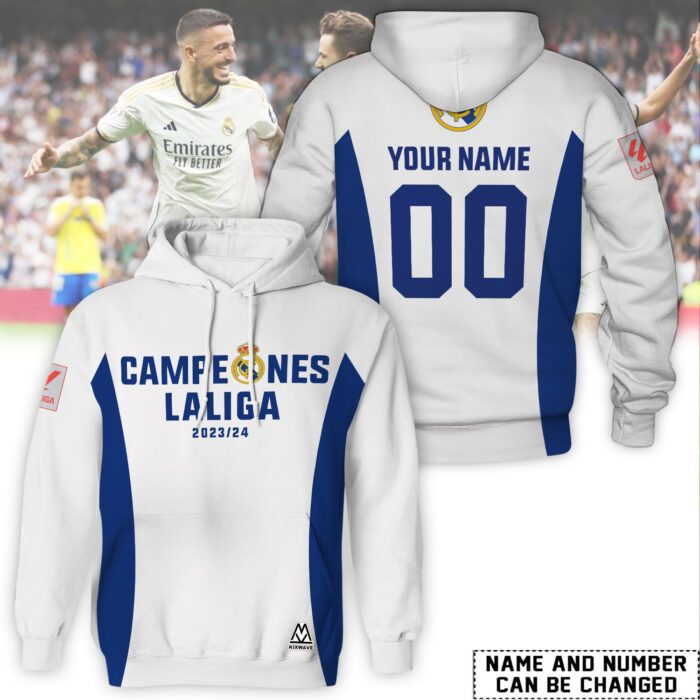 Hala Real Madrid 36 Campeones Final Champion Trophy 2024 Unisex 3D Hoodie For Fans HRM1008
