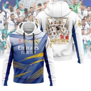 Hala Real Madrid 36 Campeones Final Champion Trophy 2024 Unisex 3D Hoodie For Fans HRM1012