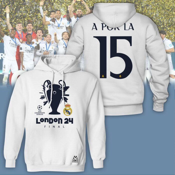 Hala Real Madrid 36 Campeones Final Champion Trophy 2024 Unisex 3D Hoodie For Fans HRM1016