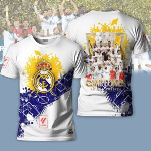 Hala Real Madrid 36 Campeones Final Champion Trophy 2024 Unisex 3D T-Shirt For Fans TRM1004