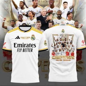 Hala Real Madrid 36 Campeones Final Champion Trophy 2024 Unisex 3D T-Shirt For Fans TRM1012