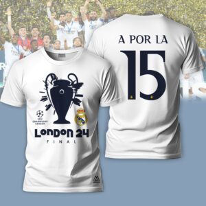 Hala Real Madrid 36 Campeones Final Champion Trophy 2024 Unisex 3D T-Shirt For Fans TRM1013