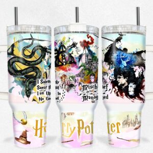 Harry Potter Movies Custom Stanley Quencher 40oz Stainless Steel Tumbler MST3696
