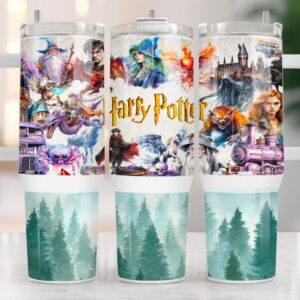 Harry Potter Movies Custom Stanley Quencher 40oz Stainless Steel Tumbler MST8923