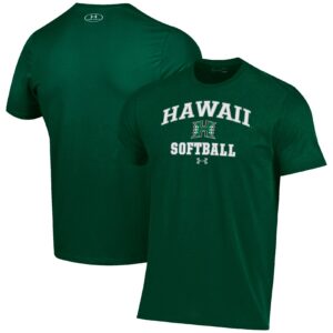 Hawaii Rainbow Warriors Under Armour Arch Softball Performance T-Shirt - Green