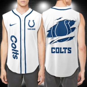 Indianapolis Colts NFL Personalized Baseball Tank Tops Sleeveless Jersey