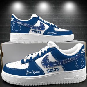 Indianapolis Colts Personalized Air Force 1 Shoes AF1 Limited Sneakers Custom Name WAF10318