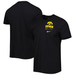 Iowa Hawkeyes Team Practice Performance T-Shirt - Black