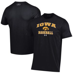 Iowa Hawkeyes Under Armour Baseball Performance T-Shirt - Black
