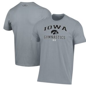 Iowa Hawkeyes Under Armour Gymnastics Performance T-Shirt - Gray