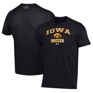 Iowa Hawkeyes Under Armour Soccer Arch Over Performance T-Shirt - Black