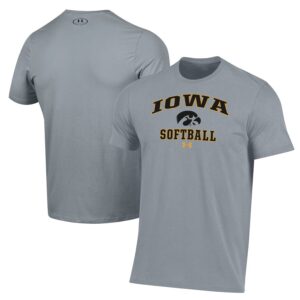 Iowa Hawkeyes Under Armour Softball Performance T-Shirt - Gray