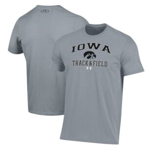 Iowa Hawkeyes Under Armour Track & Field Performance T-Shirt - Gray