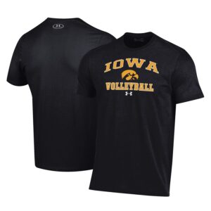 Iowa Hawkeyes Under Armour Volleyball Arch Over Performance T-Shirt - Black