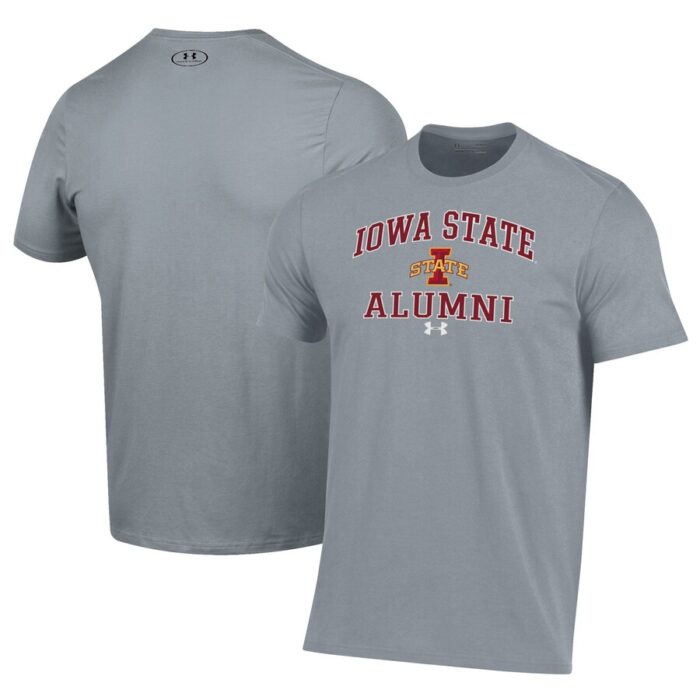 Iowa State Cyclones Under Armour Alumni Performance T-Shirt - Gray