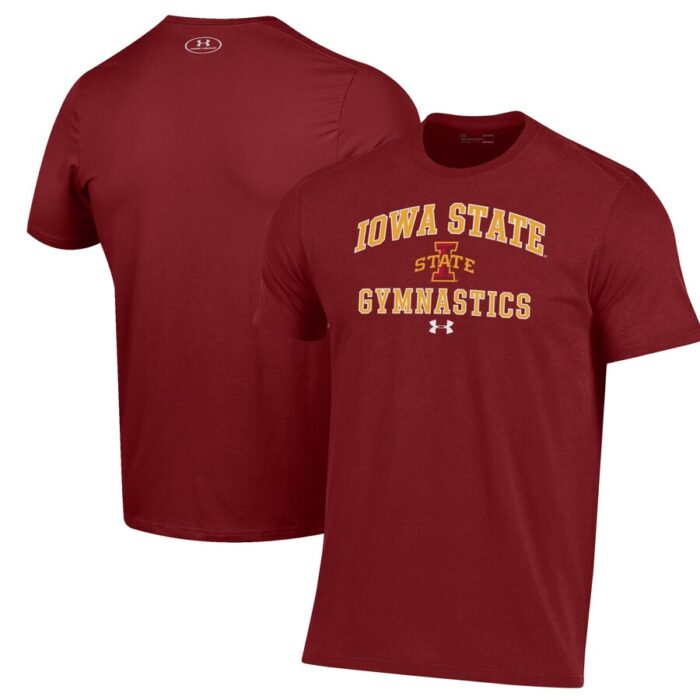 Iowa State Cyclones Under Armour Gymnastics Performance T-Shirt - Cardinal