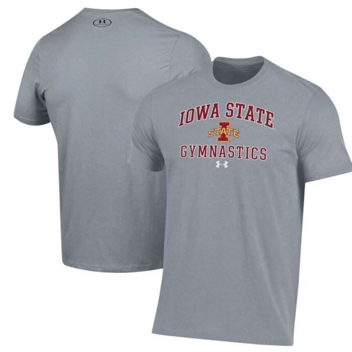 Iowa State Cyclones Under Armour Gymnastics Performance T-Shirt - Gray