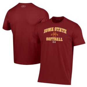 Iowa State Cyclones Under Armour Softball Performance T-Shirt - Cardinal