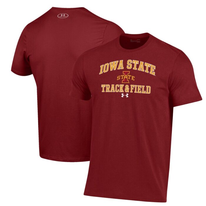 Iowa State Cyclones Under Armour Track & Field Performance T-Shirt - Cardinal